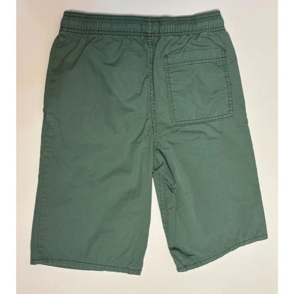 Old Navy Boys Green Pull-On Shorts Size L 10-12 – 100% Cotton